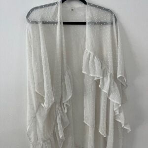 See-through cover-up with cute polkadot details